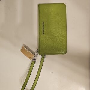 Michael Kors Green Wristlet